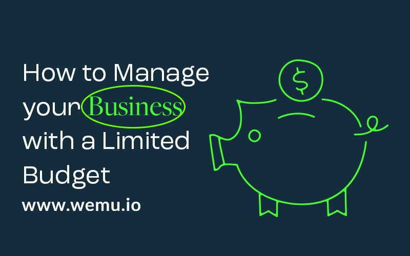 How to manage your business with a limited budget